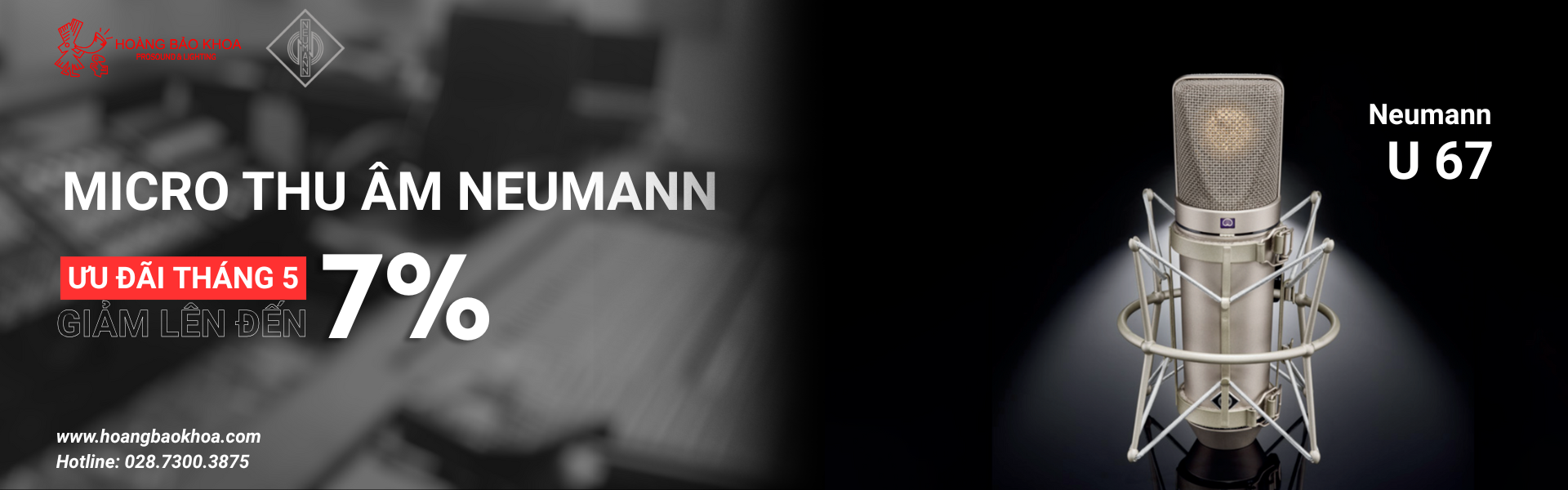 Neumann - Ưu đãi tháng 05, giảm lên đến 7%