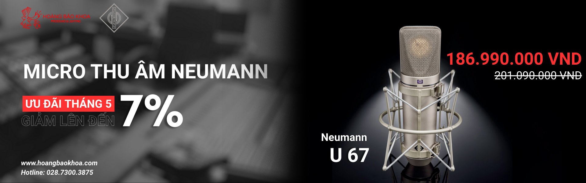 Neumann - Ưu đãi tháng 05, giảm lên đến 7%
