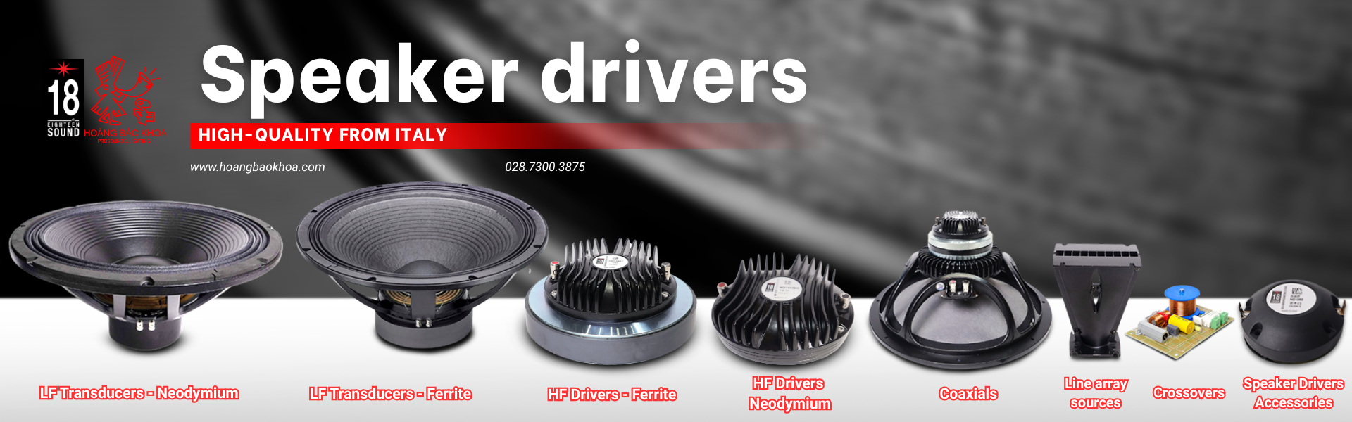  Eighteen Sound Speaker drivers
