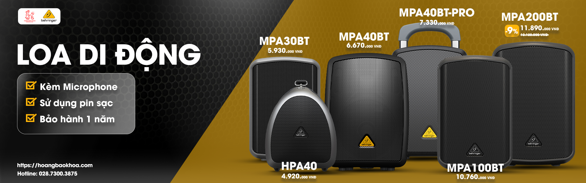Loa di động Behringer