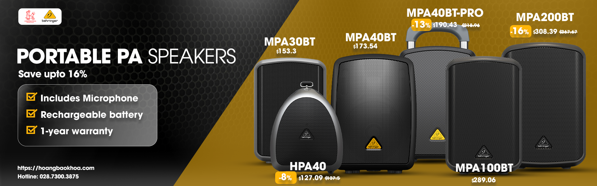 Loa di động Behringer