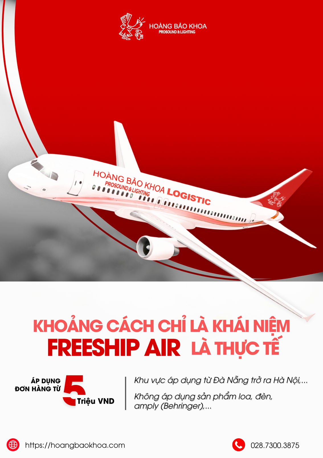 CHƯƠNG TRÌNH MIỄN PHÍ SHIP BẰNG MÁY BAY