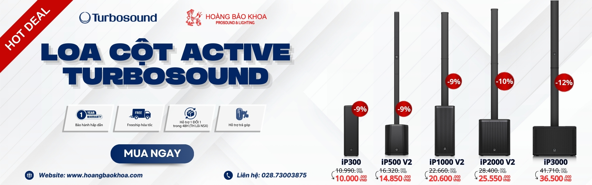 LOA CỘT ACTIVE TURBOSOUND