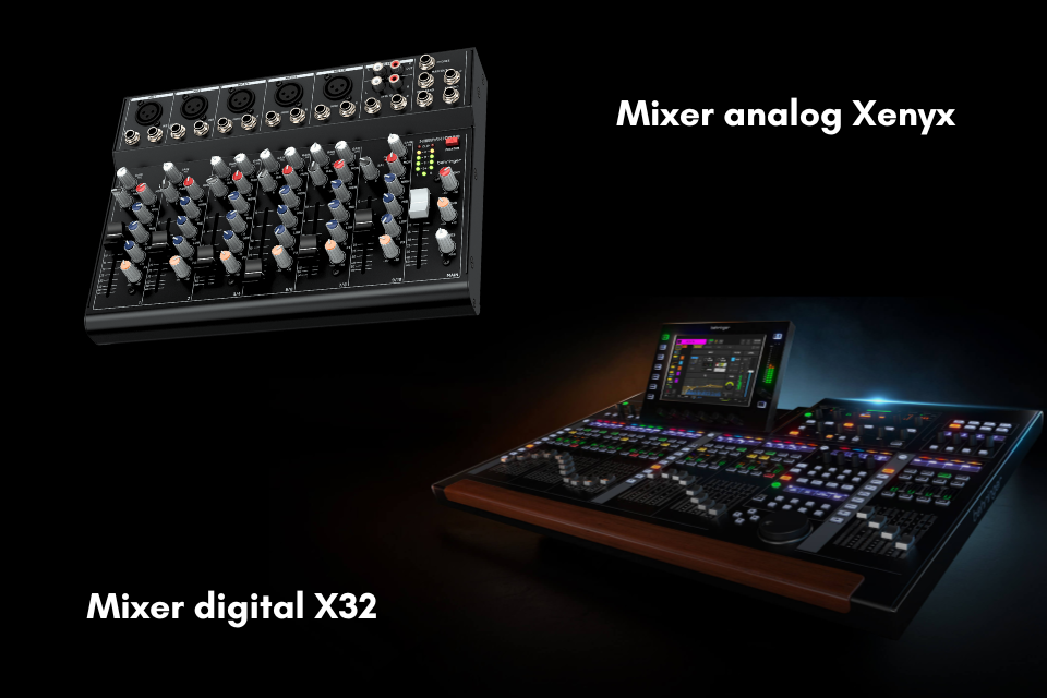 Difference Between Behringer Analog Xenyx Mixers And Digital X32/Wing Mixers
