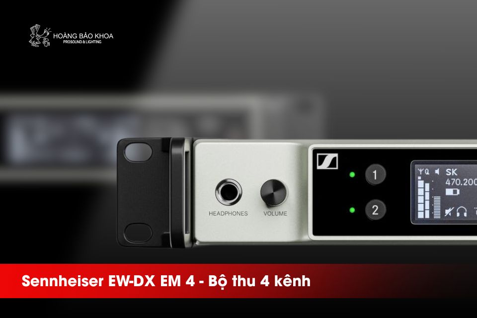 Sennheiser EW-DX EM 4 - Bộ thu 4 kênh cho hệ thống Evolution Wireless Digital