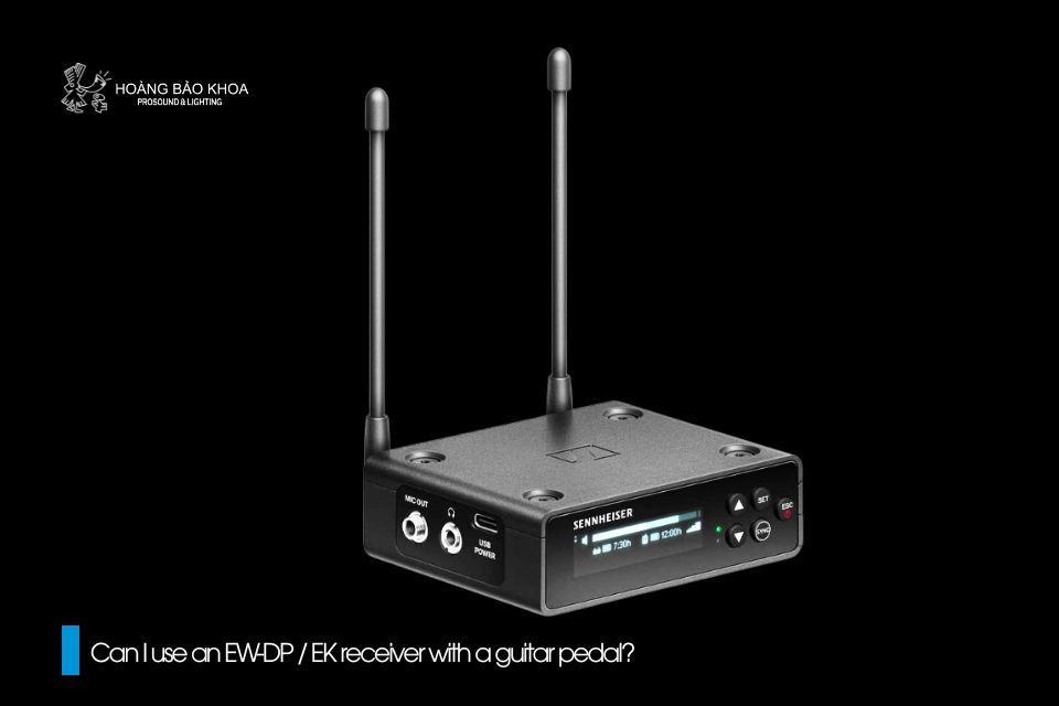 Can I use an EW-DP / EK receiver with a guitar pedal?