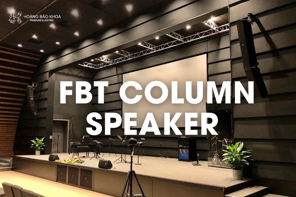 FBT Column Speaker - Clear Coverage & Echo Control Solution for Medium to Large Venues