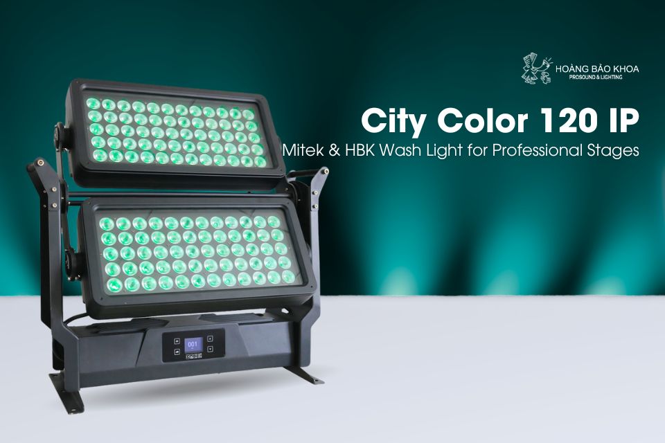 City Color 120 IP - Mitek & HBK Wash Light for Professional Stages