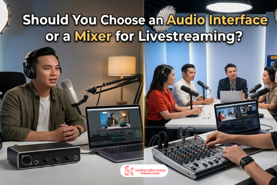 Should You Choose an Audio Interface or a Mixer for Livestreaming?