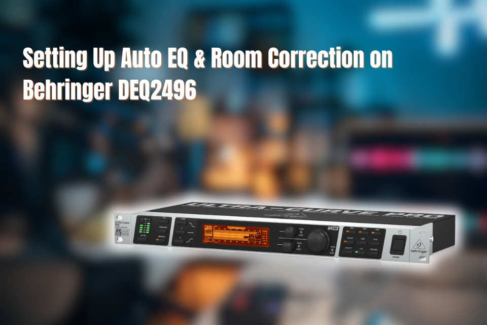 How To Set UP Auto EQ & Room Correction On Behringer DEQ2496