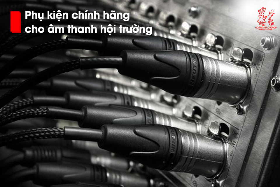 Phụ kiện chính hãng cho âm thanh hội trường: Giải pháp kết nối ổn định và chuyên nghiệp