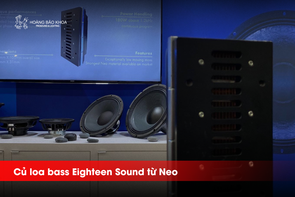 Củ loa bass Eighteen Sound từ Neo - Giải pháp âm trầm mạnh mẽ, nhưng gọn nhẹ cho sân khấu chuyên nghiệp