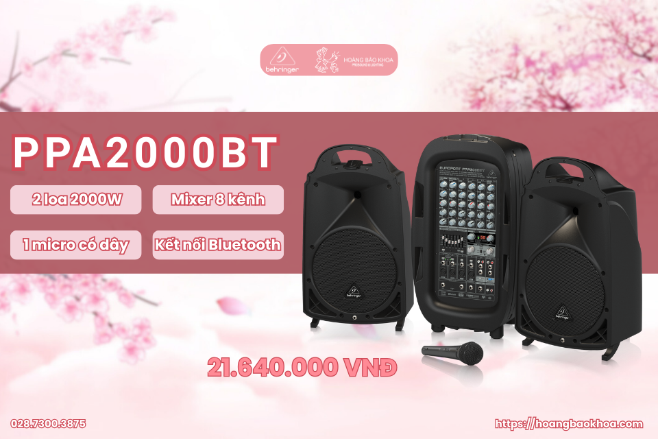 Compact And Easy-to-Use Behringer PPA2000BT Karaoke System