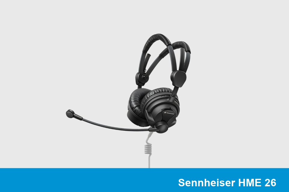 Sennheiser HME 26 Tai Nghe Kèm Micro Chuyên Dụng Cho Phát Thanh Và Truyền Hình