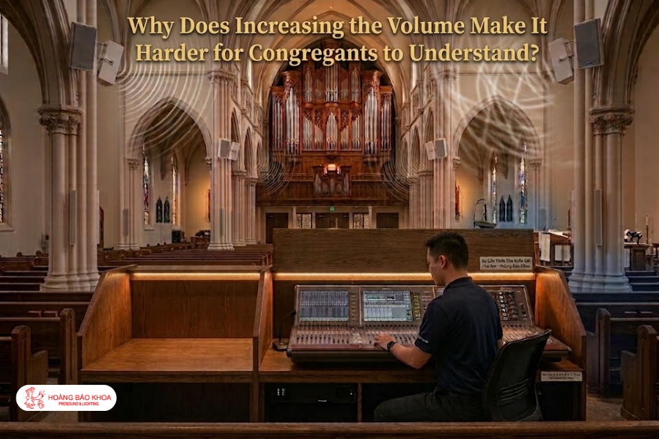 Why Does Increasing the Volume Make It Harder for Congregants to Understand?