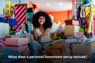 What does a personal livestream setup include?