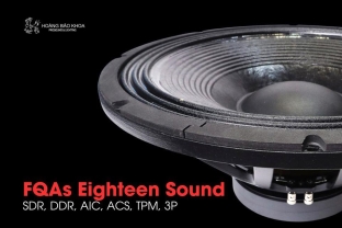 FQAs Eighteen Sound | SDR, DDR, AIC, ACS, TPM, 3P - Công nghệ giảm méo & cải thiện đáp ứng