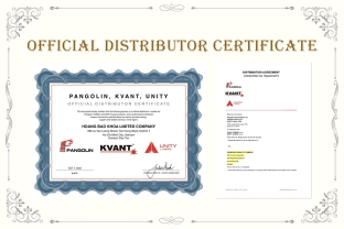 Chứng nhận nhà phân phối chính thức Kvant tại Việt Nam