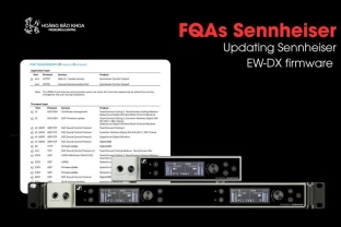 FAQs Sennheiser | Updating Sennheiser  EW-DX firmware