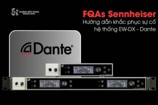 Hướng dẫn khắc phục sự cố hệ thống EW-DX - Dante