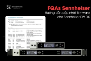 Hướng dẫn cập nhật firmware cho Sennheiser EW-DX