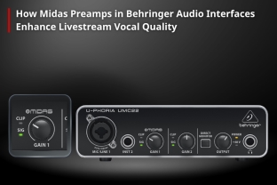 How Midas Preamps in Behringer Audio Interfaces Enhance Livestream Vocal Quality