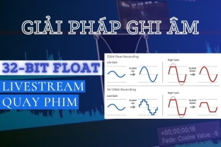 Giải Pháp Ghi Âm 32-bit Float Cho Livestream Và Quay Phim