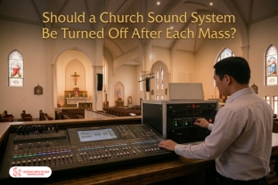 Should a Church Sound System Be Turned Off After Each Mass?