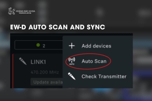 EW-D Auto Scan and Sync