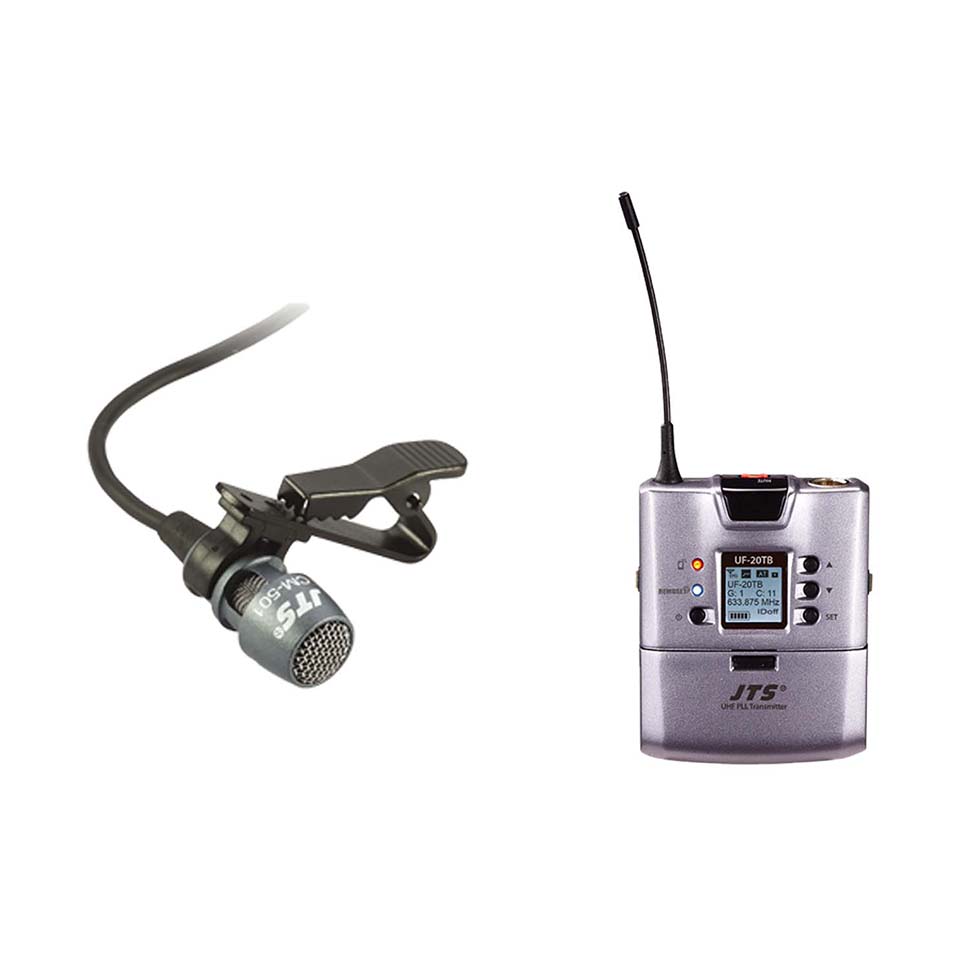 UF-20TB+CM-501 Condenser Lavaliere Microphone JTS