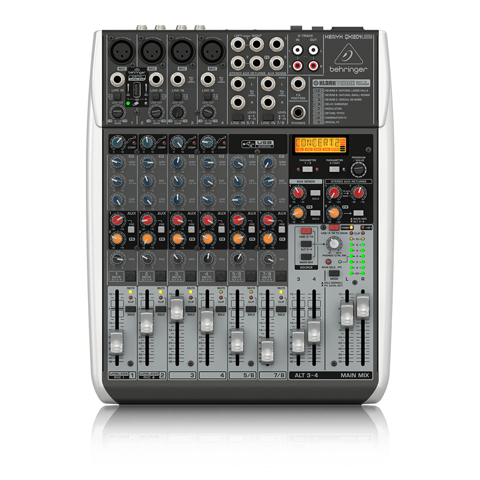 QX1204USB Mixer Behringer Analog 12 input 2/2 Bus Tích Hợp Mic Preamp EQ USB FX| Mixer cơ Behringer QX1204USB