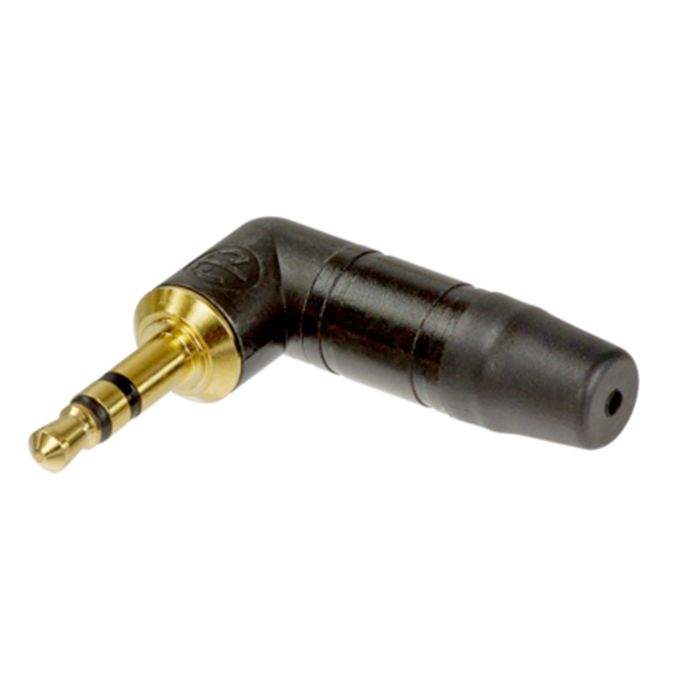 NTP3RC-B 3 pole 3.5 mm Right-Angle Stereo Plug Neutrik
