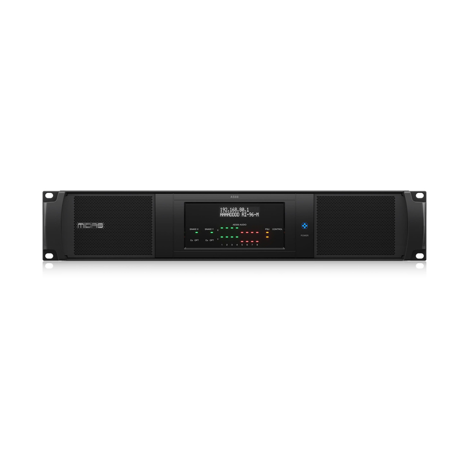 AS 88 Dual HMAC to 8 Port Dual Redundant AES50 Converter Midas