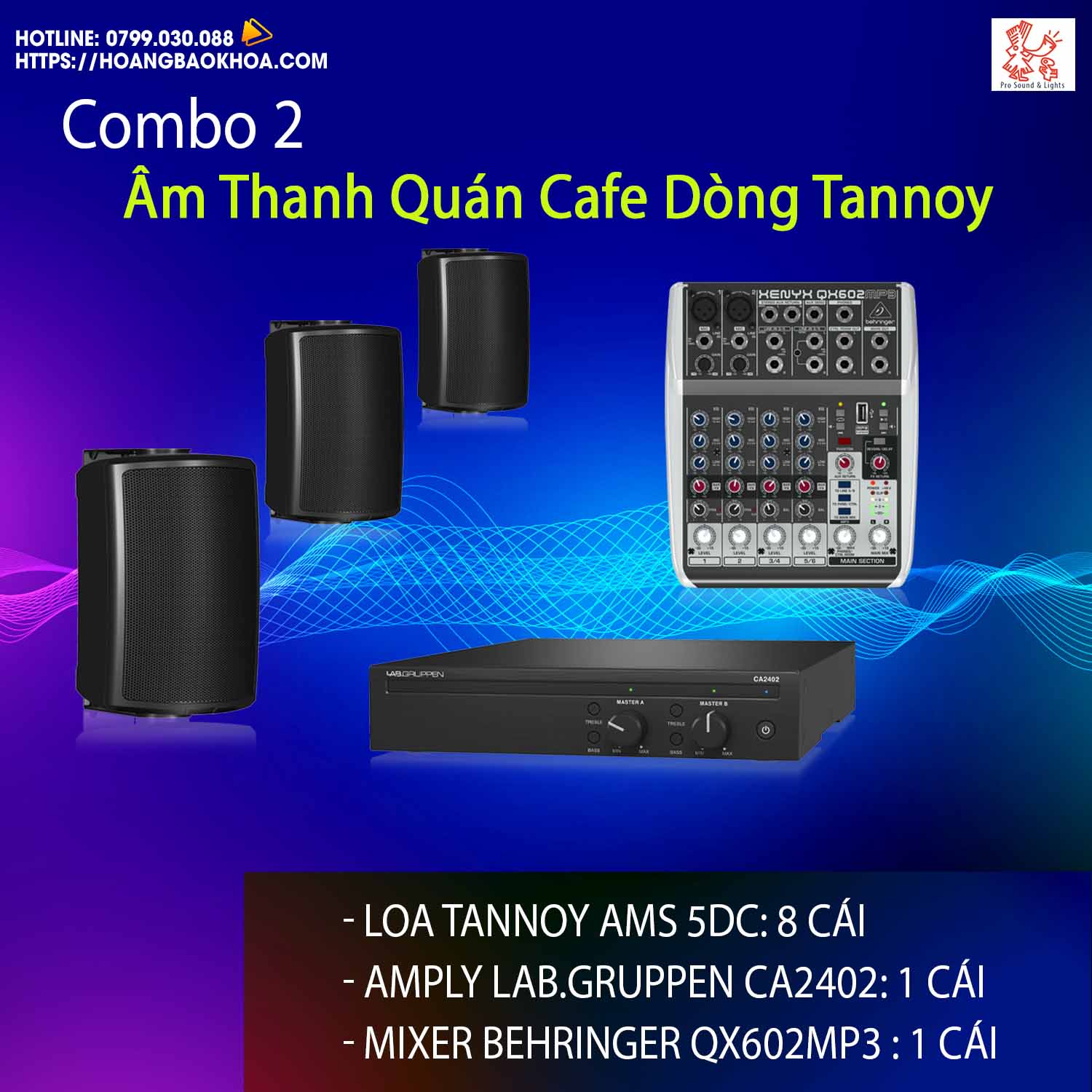 Coffee shops Sound system Tannoy Combo 2