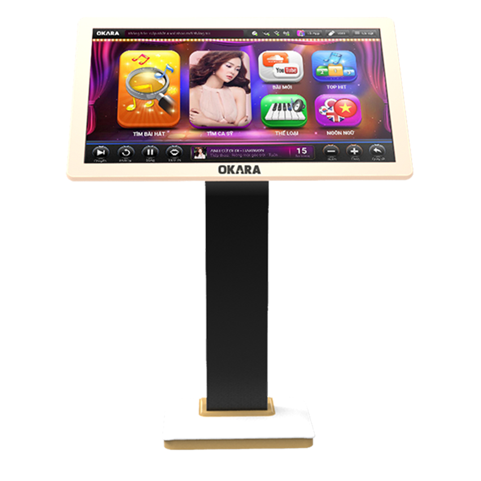 T10 Màn hình karaoke 21,5inch cảm ứng hồng ngoại Okara