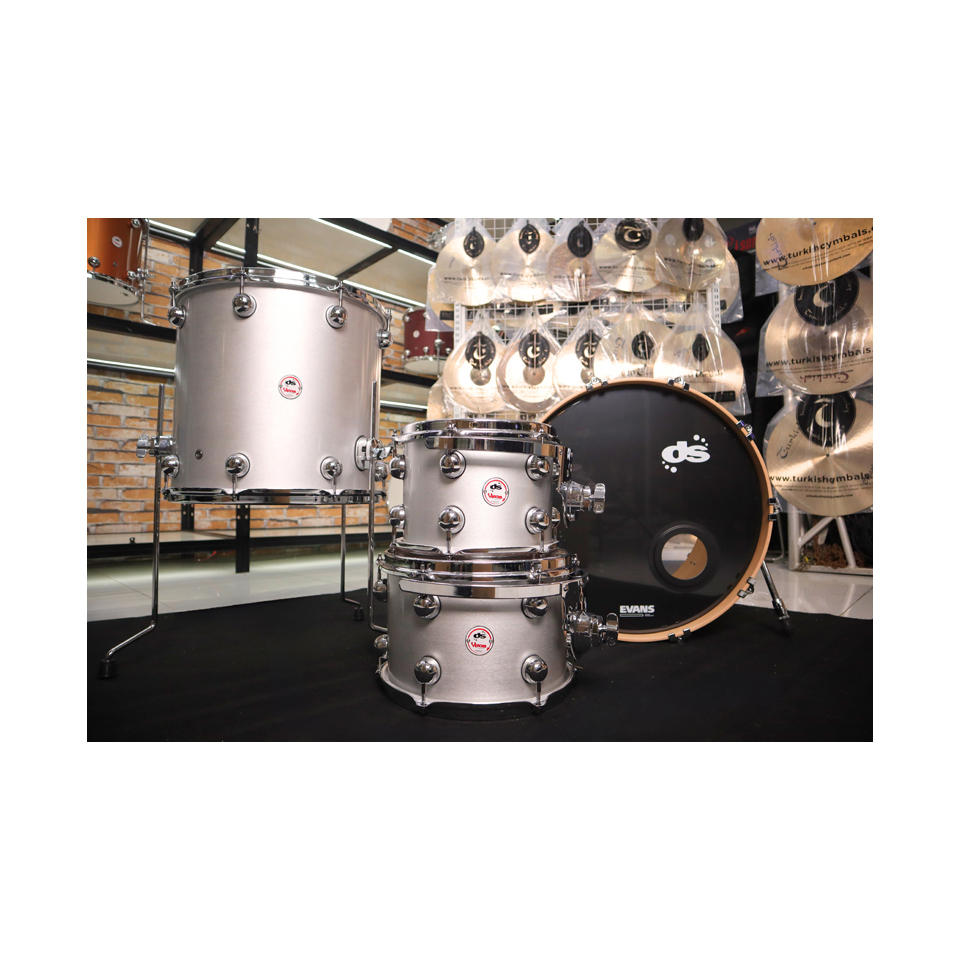 DS DRUM - VENOM MAPLE - ESPRESSO CAPSULE SILVER FINISH - STUDIO KIT |DS DRUM DSVE2204ECSI