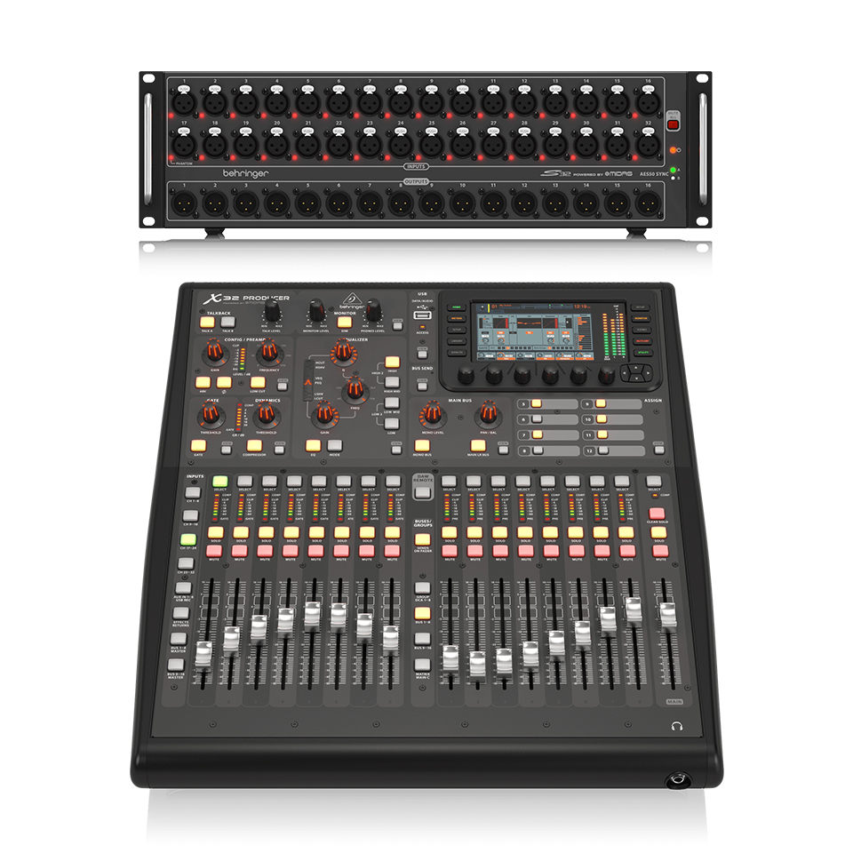 Combo mixer X32 Producer stage box S32 cáp mạng 75m X32 Producer