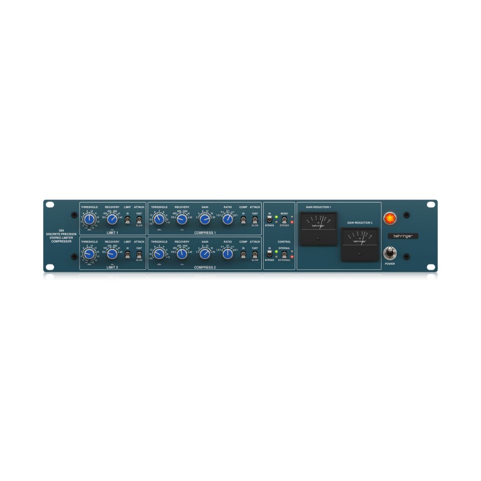 369 2-channel Rackmounted Stereo Compressor Behringer 