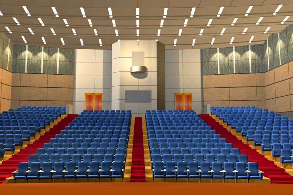 Cần lưu ý gì khi đầu tư hệ thống  <a href='https://hoangbaokhoa.com/bo-am-thanh-hoi-truong/bo-am-thanh-hoi-truong.php' title='Âm thanh hội trường'>Âm thanh hội trường</a> - Đặc điểm không gian