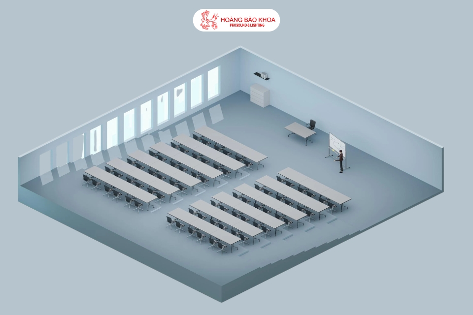 Auditorium sound solution for schools