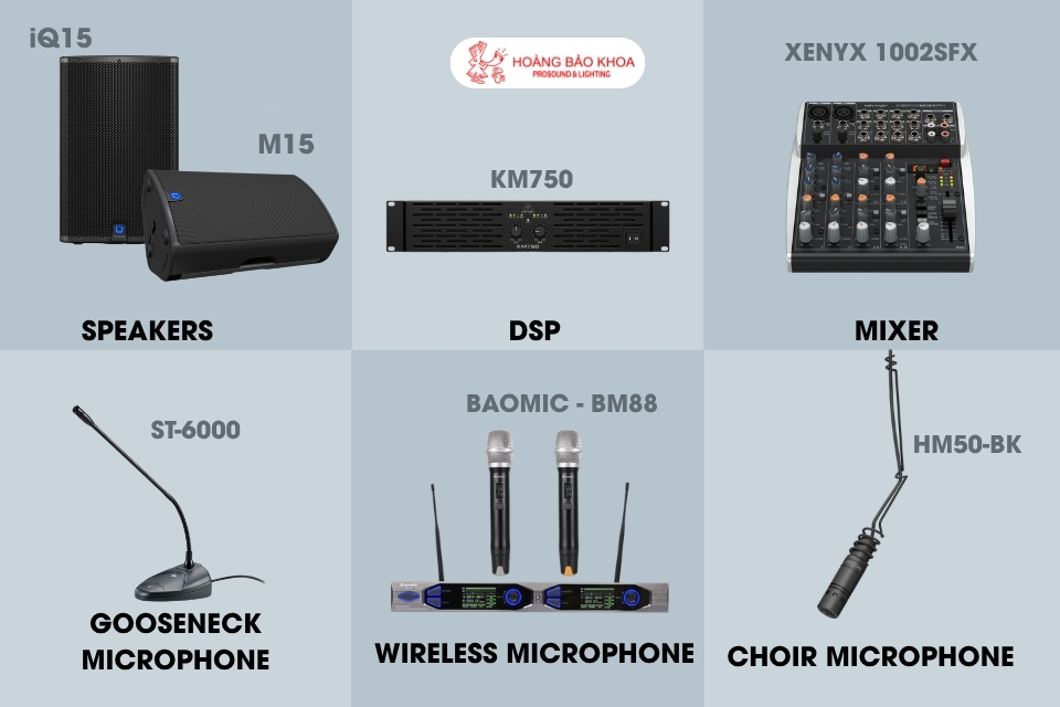Church Audio Solutions Based on Parish Size at Hoang Bao Khoa