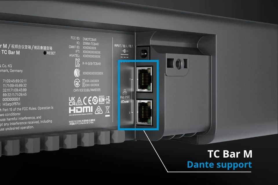 Sennheiser TC Bar Dante and Control Cockpit: How to integrate into a conferencing system