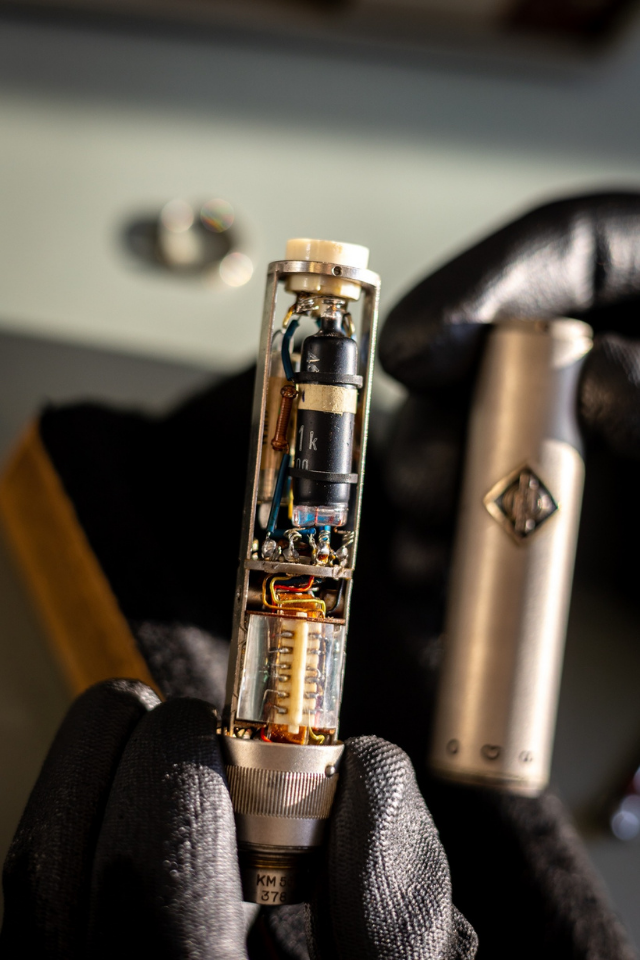 The technical design of Neumann microphones does not allow arbitrary intervention