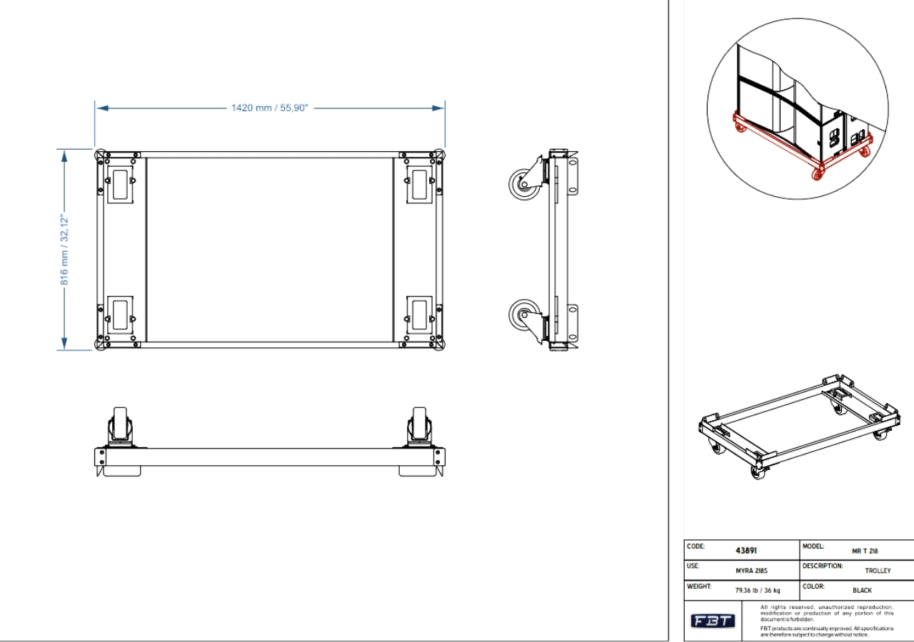 Dolly Transport for MYRA 218S