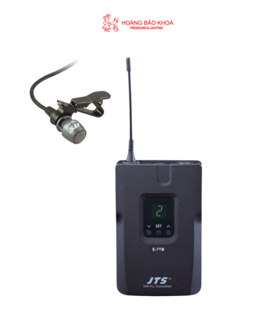 Connecting with the JTS E-7TB Bodypack Transmitter & CM-501 Lavalier Microphone