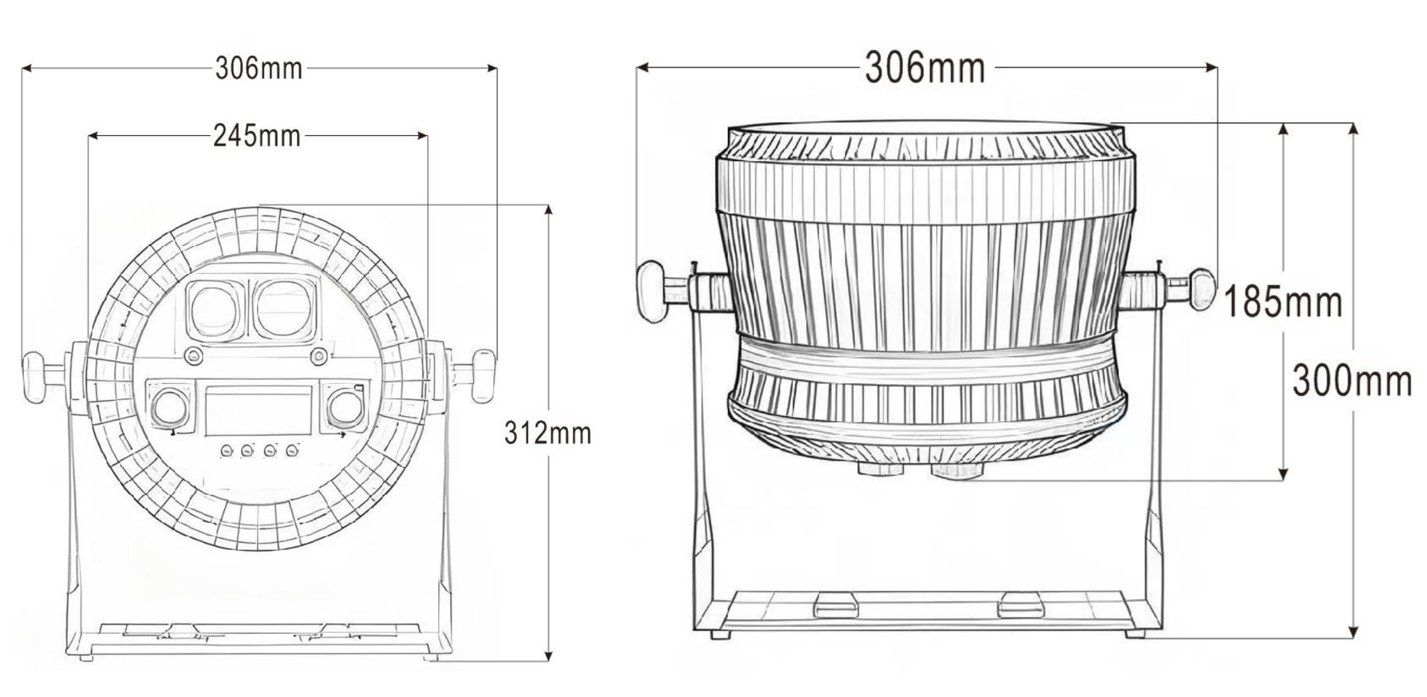 Bản vẽ kỹ thuật Par 2515 Zoom IP