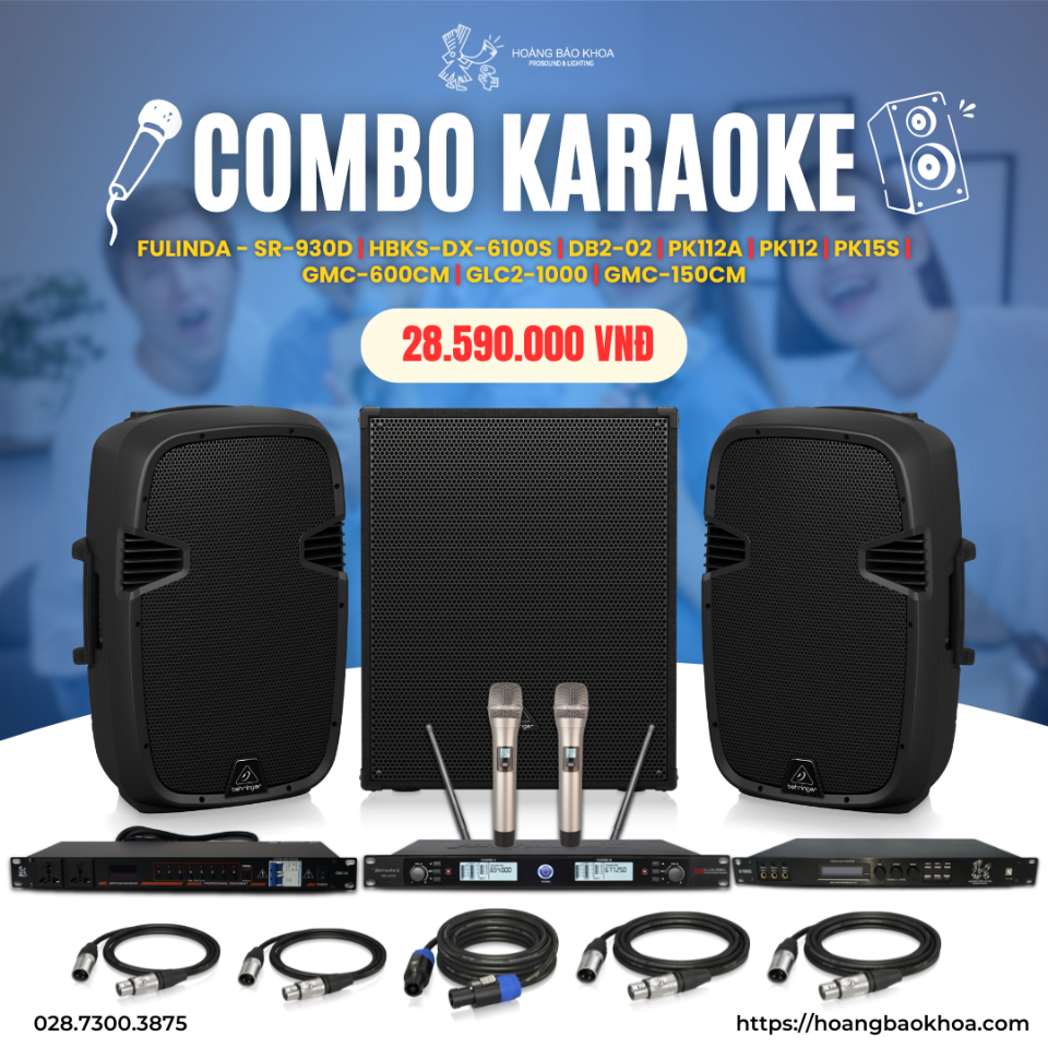 Mid-range family karaoke system with 15-inch subwoofer