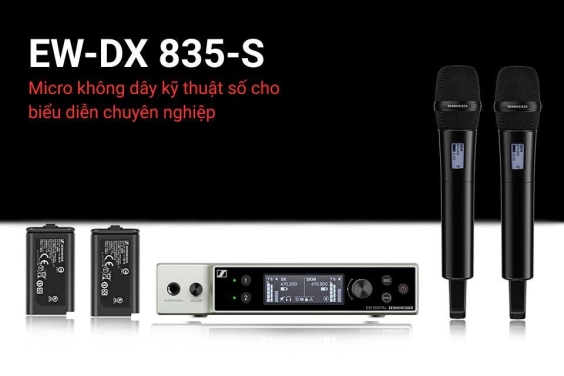 Sennheiser EW-DX 835-S - Micro không dây kỹ thuật số cho biểu diễn chuyên nghiệp 