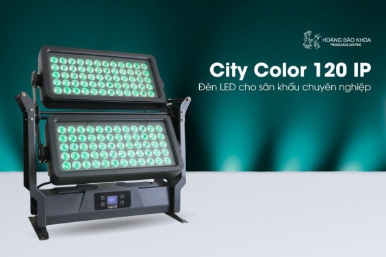 City Color 120 IP - Đèn Mitek & HBK Wash LED RGBWA 120 × 15 W IP65 cho sân khấu chuyên nghiệp