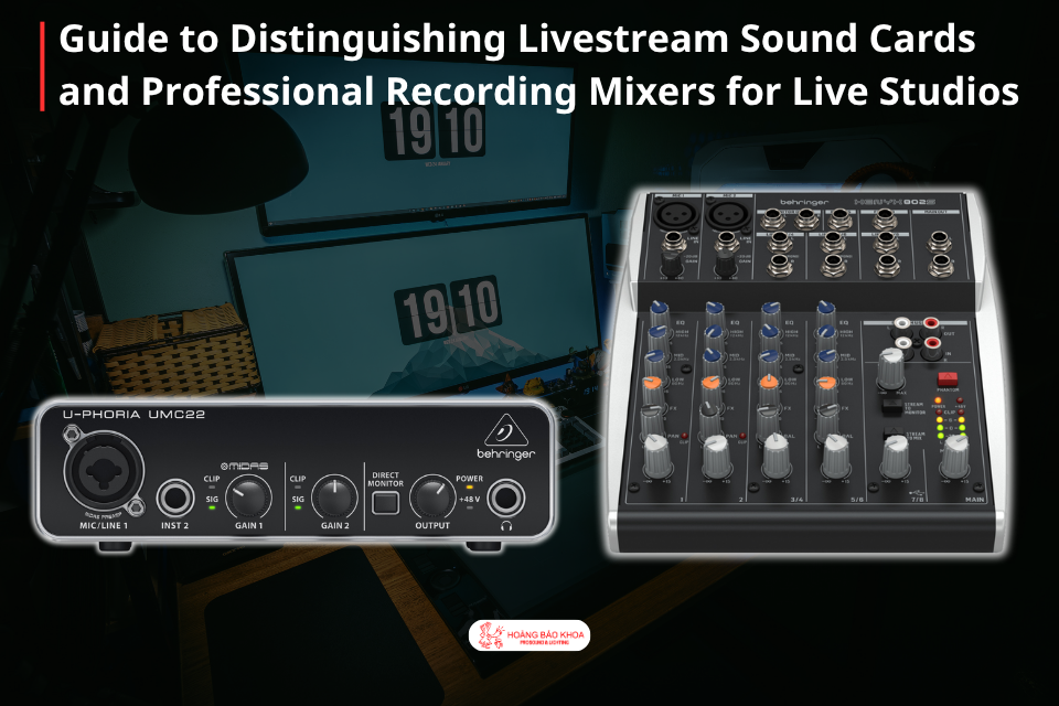 Guide to Distinguishing Livestream Audio Interfaces and Professional Recording Mixers for Live Studios